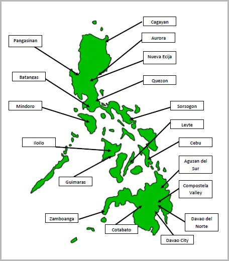 Distribution of Calamansi throughout the Philippines